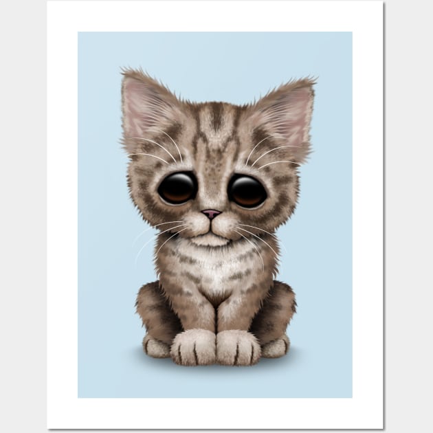 Cute Brown Tabby Kitten Wall Art by jeffbartels